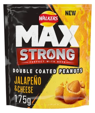 Walkers Max Strong Nuts Jalapeno & Cheese 175g