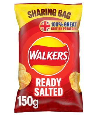 Walkers Ready Salted Sharing Crisps 150