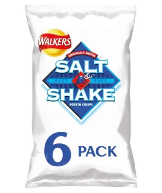 Walkers Salt & Shake Multipack Crisps 6 per pack