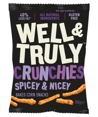 Well & Truly Crunchies Spicey & Nicey Share Bag 100g