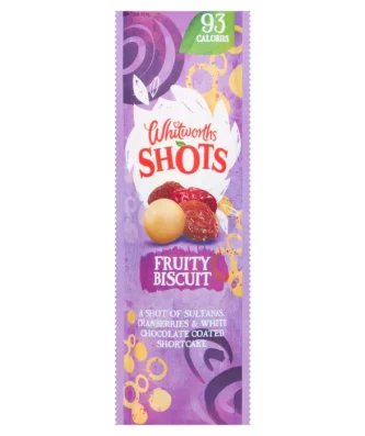 Whitworths Shots Single Fruity Biscuit 25g