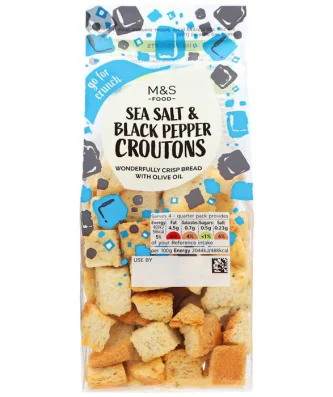 M&S Sea Salt & Black Pepper Croutons 80g