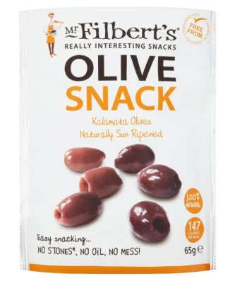 Mr Filberts Olive Snacks Pitted Kalamata Olives 65g