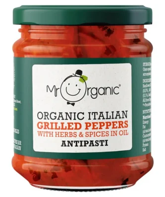 Mr Organic Grilled Peppers Antipasti 190g