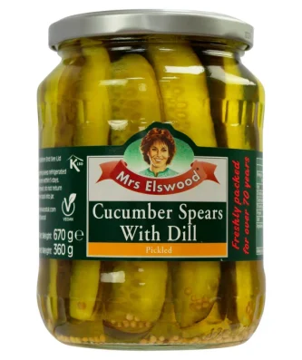 Mrs Elswood Cucumber Spears with Dill 670g