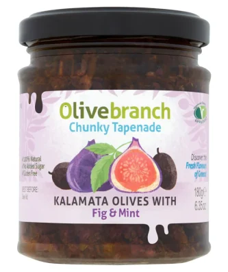 Olive Branch Kalamata Olive Tapenade with Fig & Mint 180g