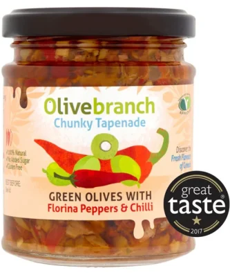 Olive Branch Olive Tapenade with Florina Peppers & Chilli 180g