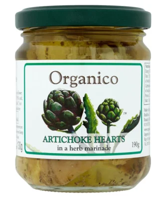 Organico Artichoke Hearts in a Herb Marinade 190g