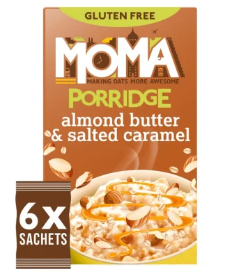 MOMA Almond Butter & Salted Caramel Porridge Sachets 6 per pack