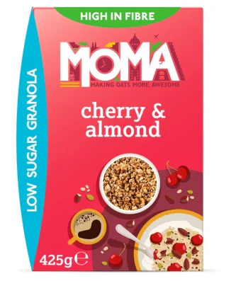 MOMA Cherry & Almond Low Sugar Granola 425g