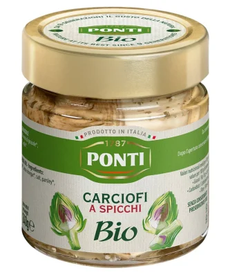 Ponti Organic Pitted Green Olives 250g