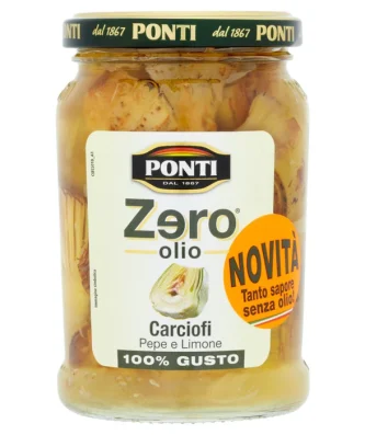 Ponti Zero Oil Pepper & Lemon Artichokes 300g