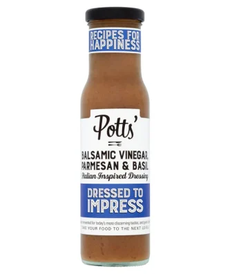 Potts Balsamic Vinegar Parmesan & Basil Italian Dressing 240ml