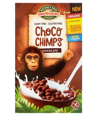 Nature's Path Envirokidz Organic Gluten Free Chocolate Choco Chimps Cereal 284g