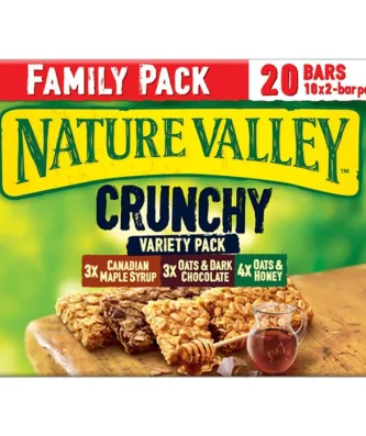 Nature Valley Crunchy Variety Pack Cereal Bars Family Size 10 per pack