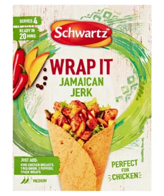 Schwartz Wrap It Jamaican Jerk 30g