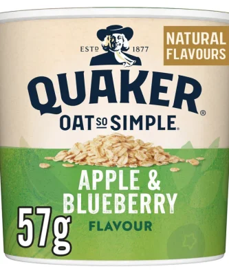 Quaker Oat So Simple Apple & Blueberry Porridge Pot 57g