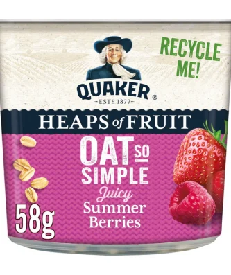 Quaker Oat So Simple Summer Berries Porridge Pot 58g