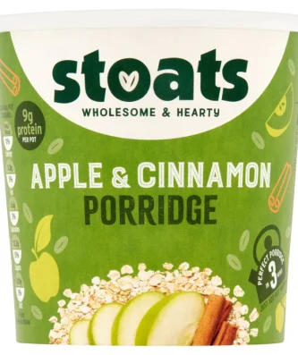 Stoats Porridge Pot Apple & Cinnamon 60g