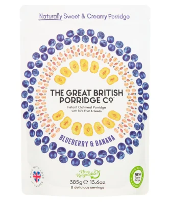 The Great British Porridge Co Blueberry & Banana Instant Porridge 385g
