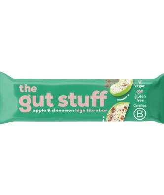 The Gut Stuff Good Fibrations Apple & Cinnamon High Fibre Bar 35g
