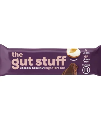 The Gut Stuff Good Fibrations Cocoa & Hazelnut High Fibre Bar 35g