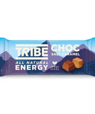 TRIBE Choc Salt Caramel Natural Plant Based Energy Bar 50g