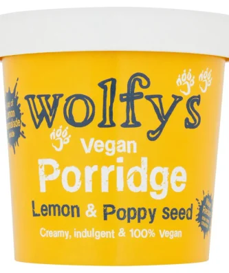Wolfy's Vegan Lemon & Poppy Seed Porridge 88g