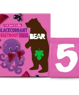 Bear Bites Fruit & Veg Shapes Blackcurrant & Beetroot Multipack 5 x 18g