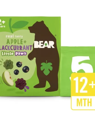 Bear Paws Fruit Shapes Apple & Blackcurrant 2+ years Multipack 5 x 20g