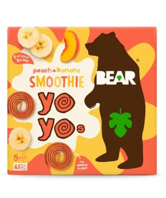Bear Smoothie Fruit Yoyos Peach & Banana Multipack 5 x 20g
