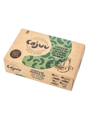 Cajuu Lake Natron Salt and Pepper Cashew Tray with Herb Dip 100g