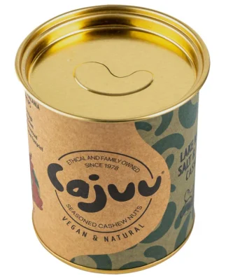 Cajuu Lake Natron Salt and Pepper Cashew Tube 80g
