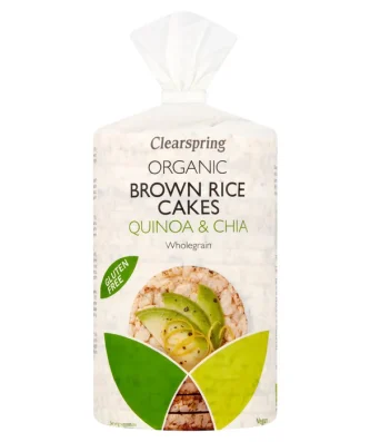 Clearspring Organic Brown Rice Cakes Quinoa & Chia 120g
