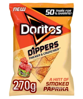 Doritos Dippers Hint of Paprika Sharing Tortilla Chips 270g
