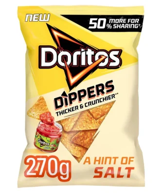 Doritos Dippers Hint of Salt Sharing Tortilla Chips 270g