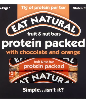 Eat Natural Protein Packed Chocolate & Orange Bars 3 x 45g