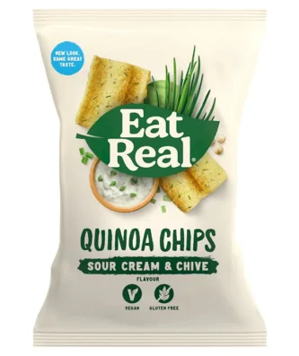 Eat Real Quinoa Sour Cream & Chive Flavoured Chips 80g