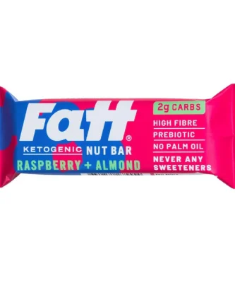 Fatt Raspberry & Almond Ketogenic Nut Bar 30g