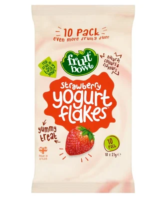 Fruit Bowl Strawberry Yogurt Flakes Everyday Value 10 x 21g