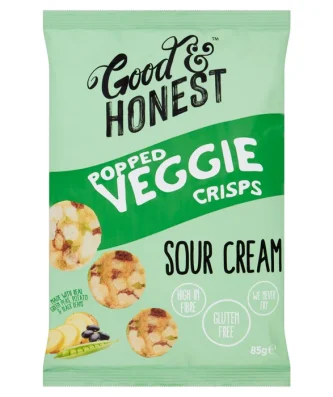 Good & Honest Popped Veggie Soya Pea Sour Cream 85g