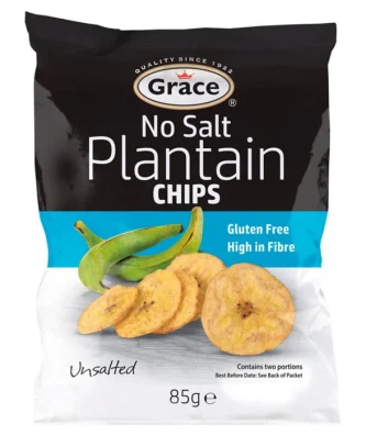Grace No Salt Plantain Chips 85g