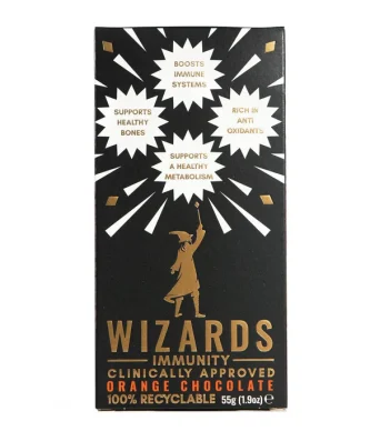 The Wizards Immunity Orange Chocolate Bar 55g