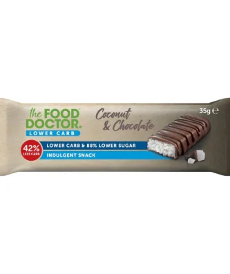 The Food Doctor Lower Carb Coconut Choc 35g