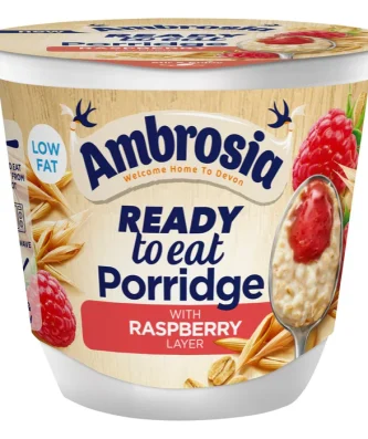 Ambrosia RTE Porridge Raspberry 210g
