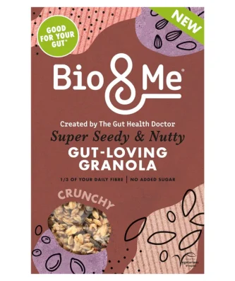 Bio & Me Granola Super Seedy & Nutty Gut Loving Prebiotic 360g
