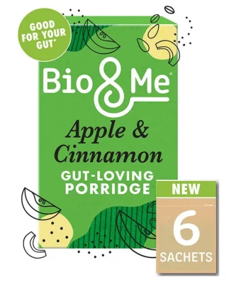 Bio & Me Gut Loving Apple & Cinnamon Porridge Sachets 6 x 35g