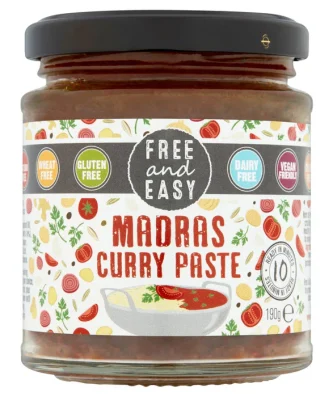 Free & Easy Madras Curry Paste 190g