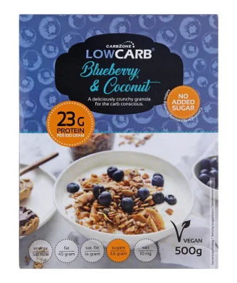 Carbzone LowCarb Blueberry & Coconut Granola 500g