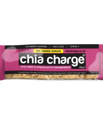 Chia Charge Cranberries Chia Seed Flapjack No added sugar 80g
